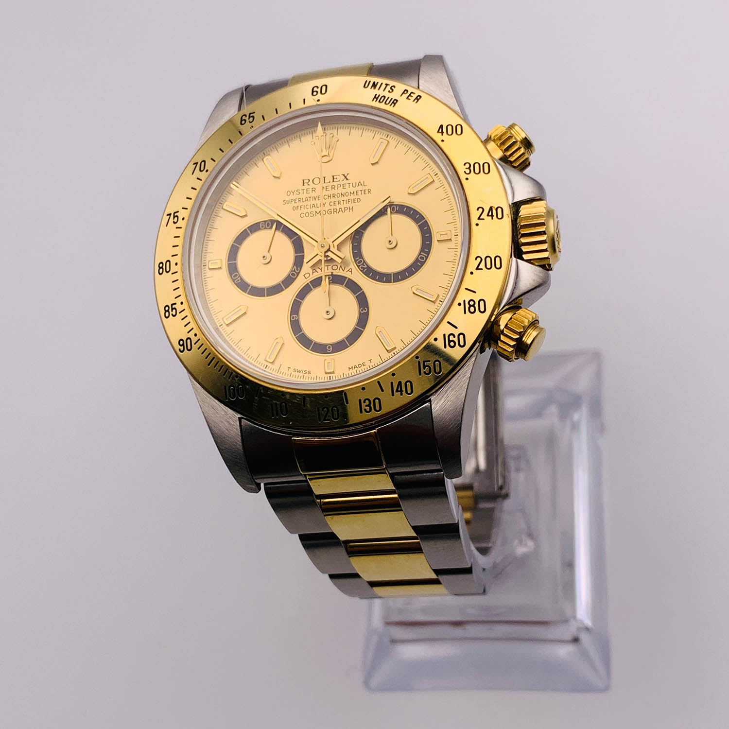 Rolex Cosmograph Daytona 40MM Champagne Dial Two-Tone Oyster Bracelet (16523)