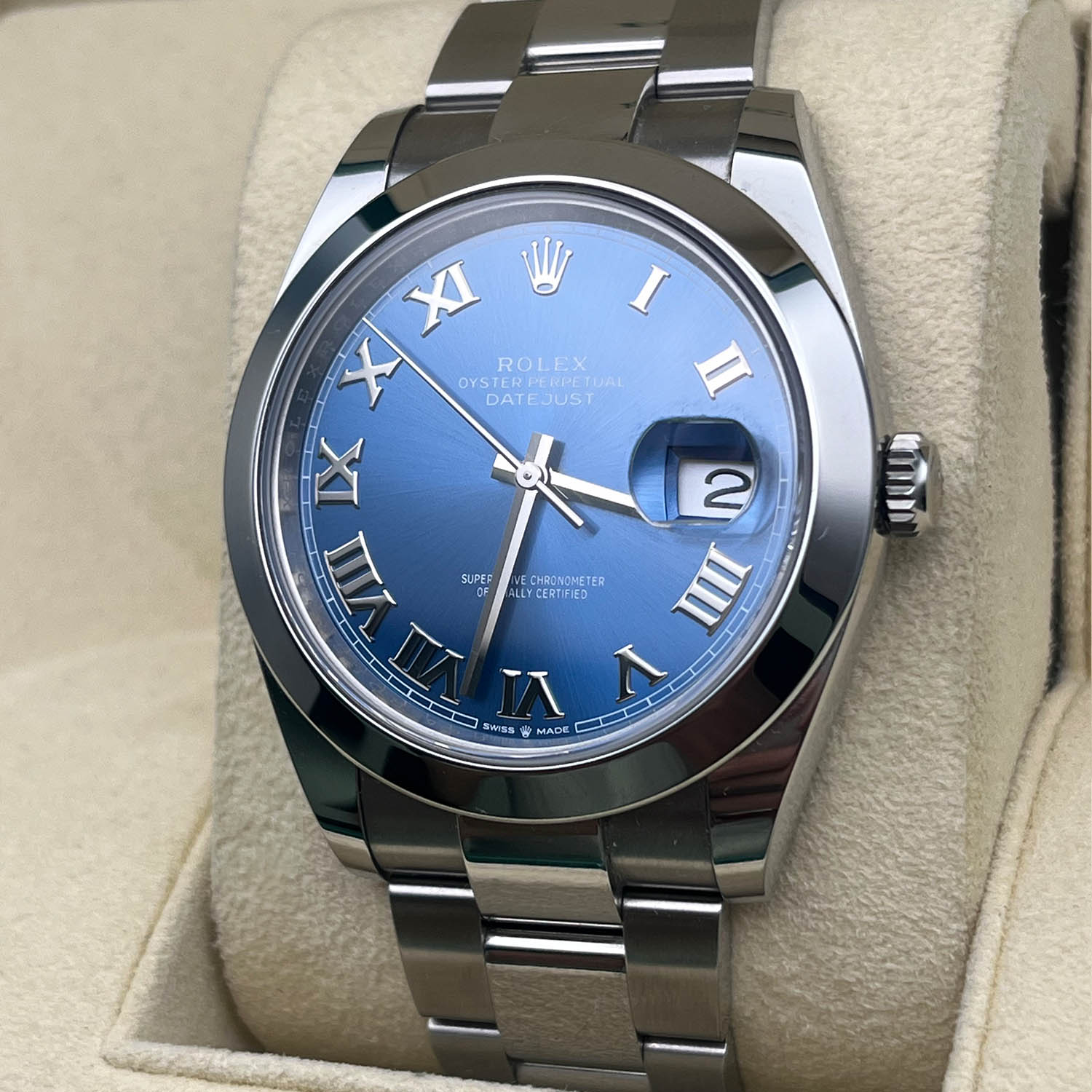 Rolex Datejust 41MM Blue Dial Oyster Bracelet (126300)