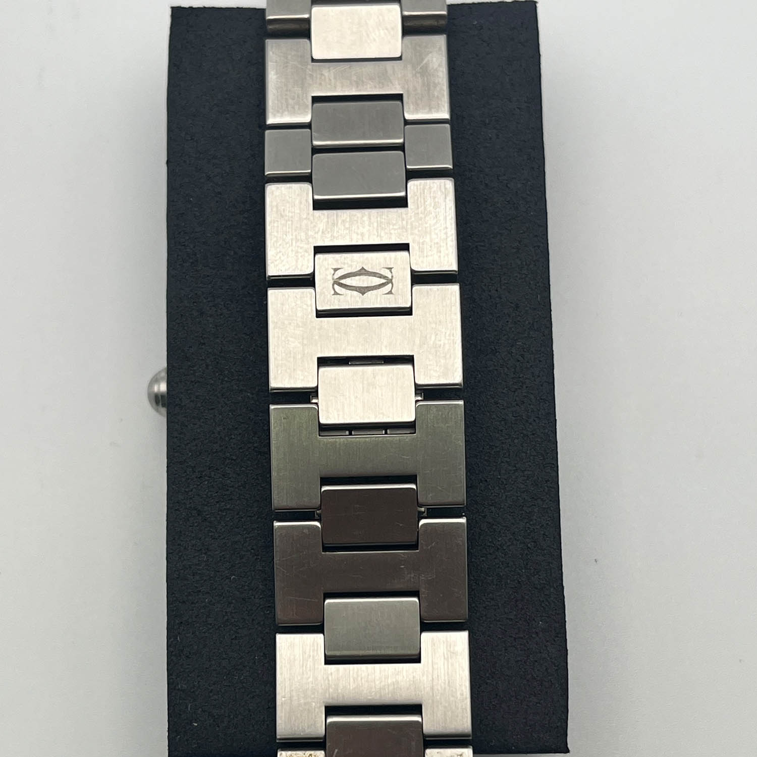 Cartier Pasha De Cartier C Meridian GMT 35MM Silver Dial Steel Bracelet (W31029M7)