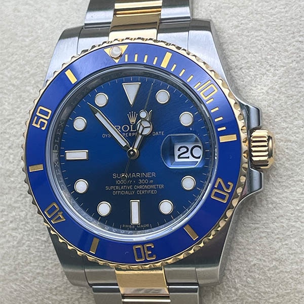 Rolex Submariner Date "Bluesy" 40MM Blue Dial Two-Tone Oyster Bracelet (116613)