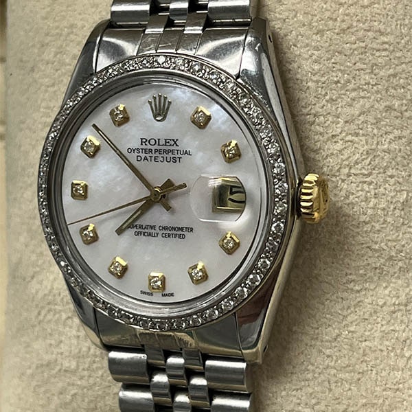 Rolex Datejust 36MM White Dial Steel Bracelet (1601)