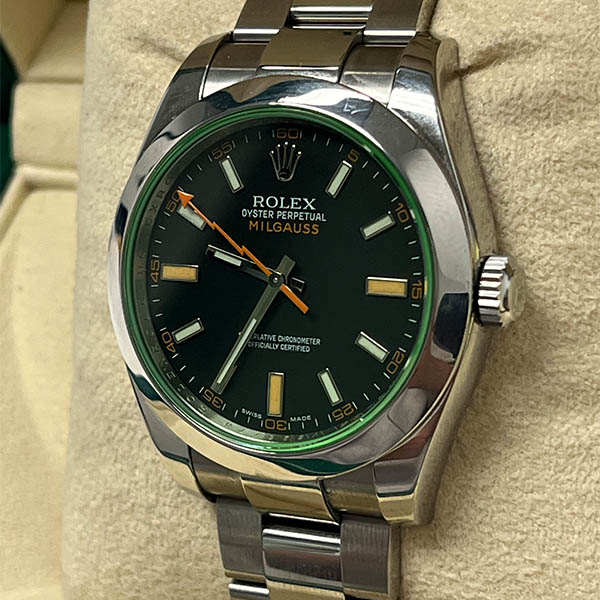 Rolex Milgauss 40MM Black Dial Oyster Bracelet (116400V)